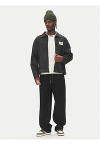 DC Kurtka jeansowa Pit Crew Jacket ADYJK03206 Czarny Boxy Fit. Kolor: czarny. Materiał: jeans #3