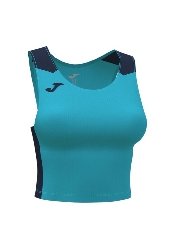 Tank top do biegania damski Joma Record II Crop top. Kolor: niebieski. Sport: bieganie
