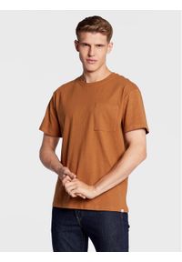 !SOLID - Solid T-Shirt 21107372 Brązowy Regular Fit. Kolor: brązowy. Materiał: bawełna #1