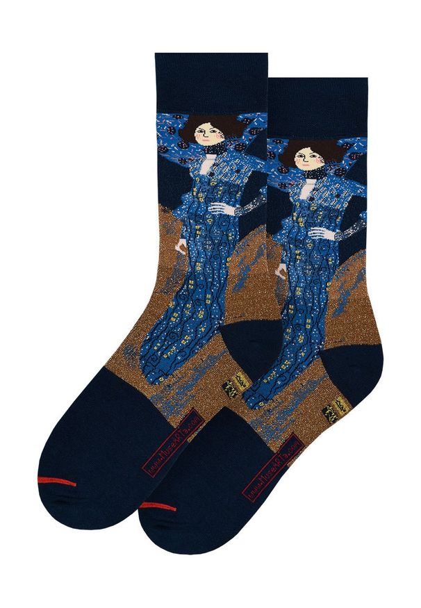 MuseArta - MuseARTa - Skarpetki Gustav Klimt - Emilie Flöge. Kolor: wielokolorowy. Materiał: bawełna, materiał, poliamid, elastan