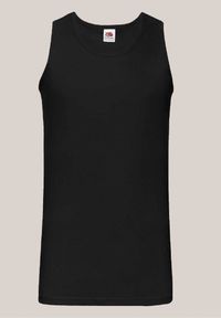 Born2be - Czarna Koszulka Tinathia. Kolor: czarny. Materiał: bawełna, materiał. Długość rękawa: na ramiączkach. Wzór: ze splotem #3