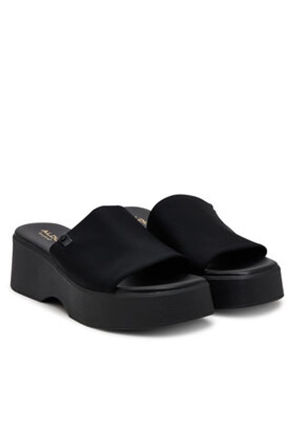 Aldo Klapki Yassu 13388476 Czarny. Kolor: czarny. Materiał: materiał