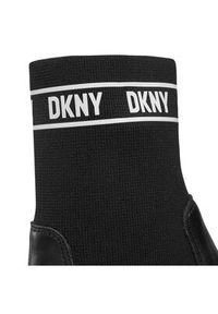 DKNY Botki Tully K3317661 Czarny. Kolor: czarny. Materiał: skóra