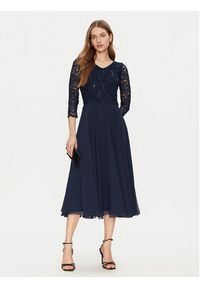 Swing Sukienka koktajlowa 5AI08900 Granatowy Regular Fit. Kolor: niebieski. Materiał: syntetyk. Styl: wizytowy #7