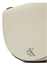 Calvin Klein Jeans Torebka Minimal Monogram K60K612718 Écru. Materiał: skórzane #5