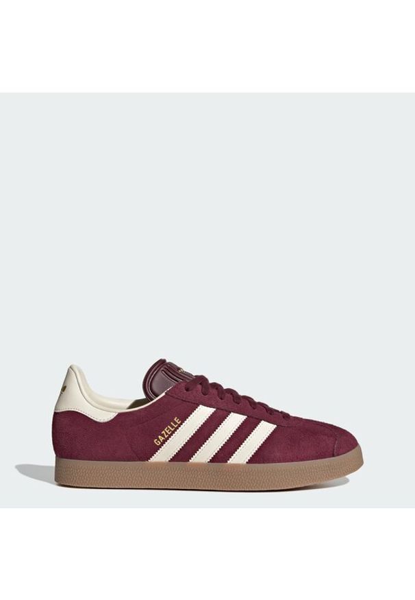 Adidas - adidas Sneakersy Gazelle KK2637 Bordowy. Kolor: czerwony. Materiał: skóra, zamsz. Model: Adidas Gazelle