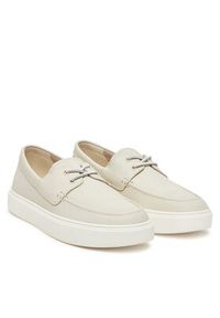 Calvin Klein Mokasyny Hybrid Lace Up Boat Lth HM0HM01812 Écru. Materiał: skóra #5