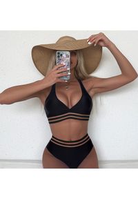 Intica - Strój kąpielowy push-up wysoki stan plaża basen Zhulduz. Stan: podwyższony. Kolor: czarny. Materiał: materiał #1