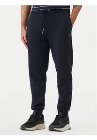 BOSS Spodnie dresowe 50555853 Granatowy Regular Fit. Kolor: niebieski. Materiał: bawełna #1