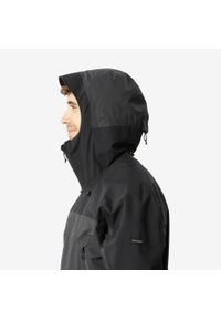 FORCLAZ - Kurtka trekkingowa męska Forclaz MT900 wodoodporna. Kolor: wielokolorowy, szary, czarny. Materiał: tkanina, materiał. Sport: turystyka piesza, wspinaczka #2