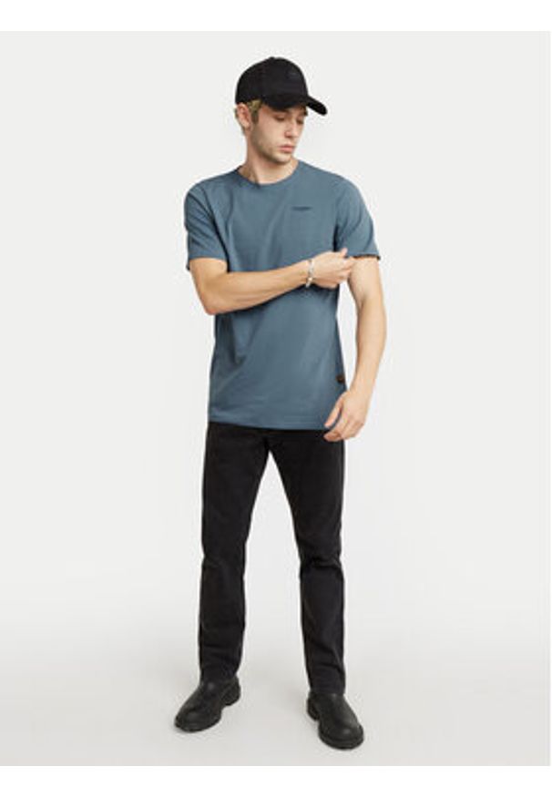 G-Star RAW - G-Star Raw T-Shirt Base D19070-C723 Niebieski Slim Fit. Kolor: niebieski. Materiał: bawełna