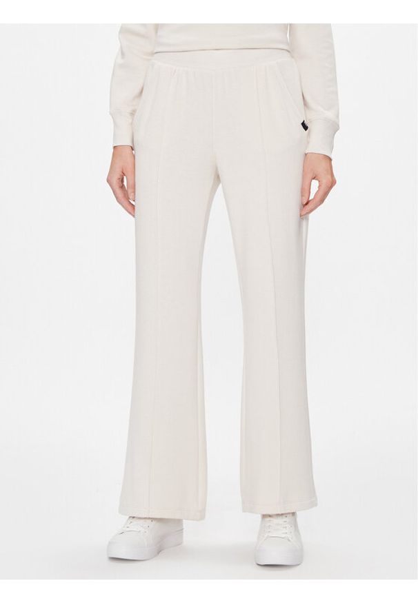 DKNY Sport Spodnie materiałowe DP3P3339 Écru Wide Leg. Materiał: syntetyk, materiał. Styl: sportowy