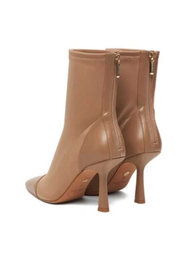 Nine West Botki CEO-NOURA-01 Beżowy. Kolor: beżowy. Materiał: materiał