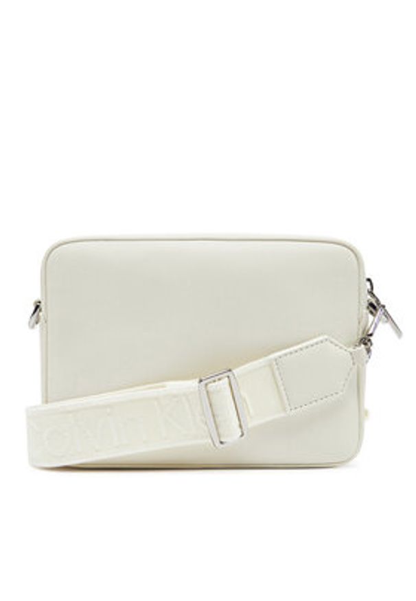 Calvin Klein Torebka Ck Must Small Camera Bag K60K613145 Écru. Materiał: skórzane