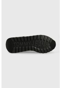 Tommy Jeans sneakersy kolor czarny. Zapięcie: sznurówki. Kolor: czarny. Materiał: materiał, guma, włókno #5