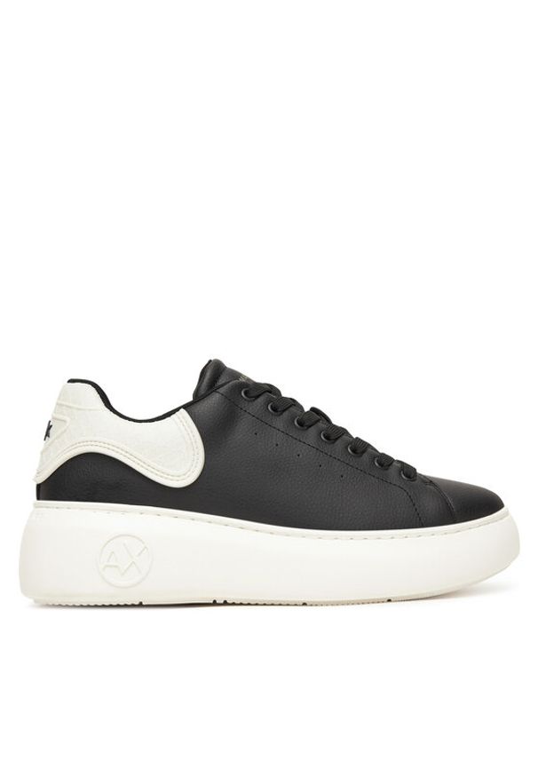 Armani Exchange Sneakersy XW002149 AF19528 MC024 Czarny. Kolor: czarny. Materiał: skóra