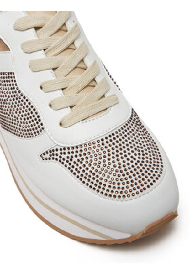 TwinSet - TWINSET Sneakersy 242TGT18A Biały. Kolor: biały. Materiał: skóra