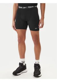 Reebok Szorty sportowe RK25600CCM Czarny Slim Fit. Kolor: czarny. Materiał: syntetyk #1