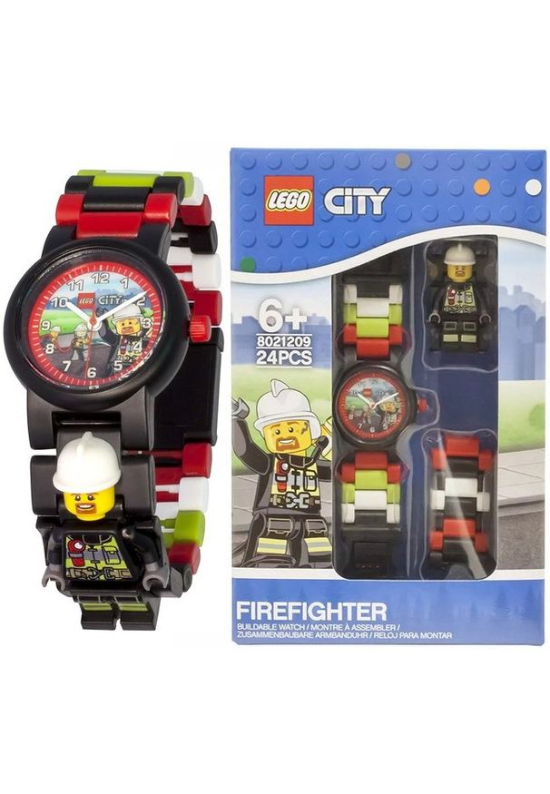 LEGO LEGO STRAŻAK zegarek dziecięcy 8021209 regulowany pasek, STRAŻ POŻARNA