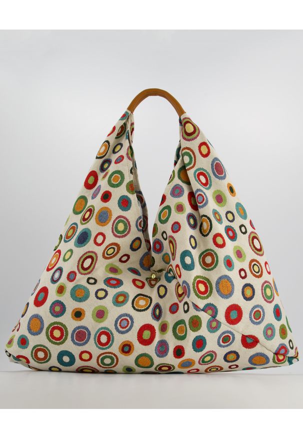 Unisono - MATERIAŁOWA TORBA W KOŁA 164-B001-1 MULTI