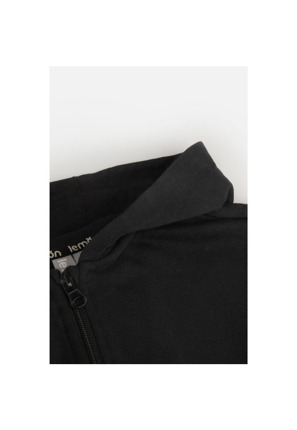 Lemon Explore - Bluza sportowa dziewczęca czarna Lemon Exlopre ZL3 rozpinana. Typ kołnierza: kaptur. Kolor: czarny. Materiał: bawełna. Długość rękawa: długi rękaw. Długość: długie. Sport: turystyka piesza