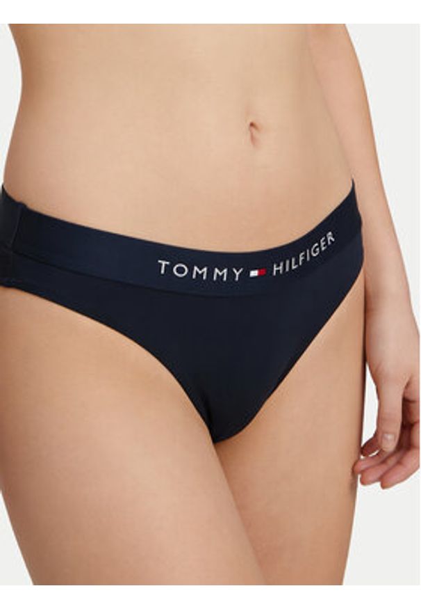 TOMMY HILFIGER - Tommy Hilfiger Dół od bikini UW0UW06363 Granatowy. Kolor: niebieski. Materiał: syntetyk
