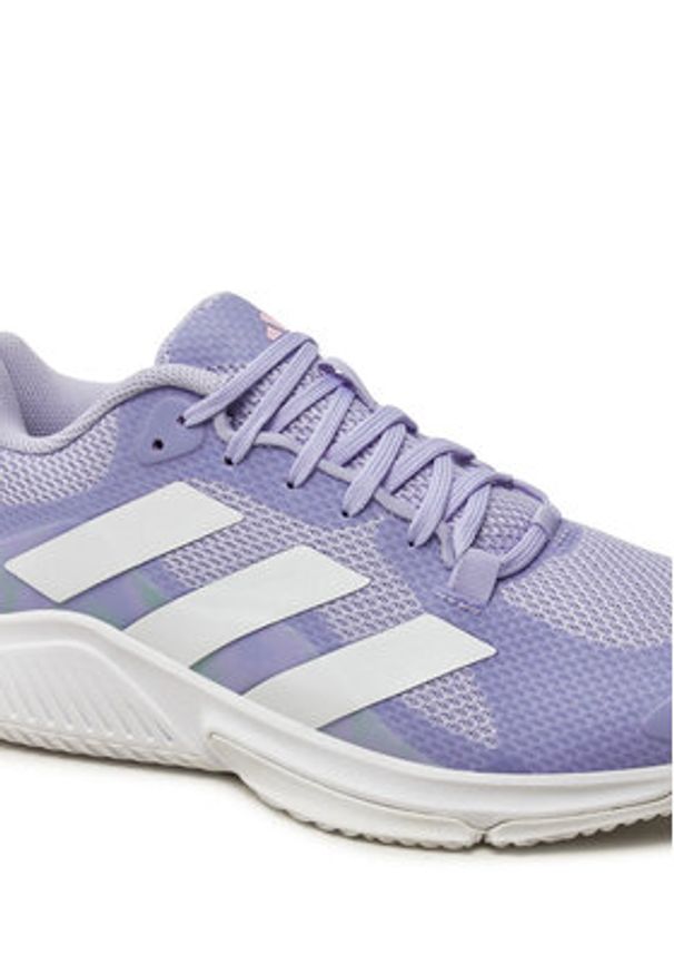Adidas - adidas Buty halowe Court Team 2.0 JR0740 Fioletowy. Kolor: fioletowy. Materiał: materiał
