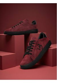 Eva Minge Sneakersy EO-ELLA-WSDR13670-1 Bordowy. Kolor: czerwony. Materiał: materiał, syntetyk