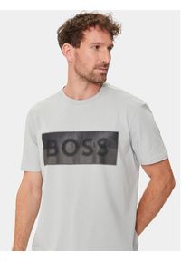 BOSS - Boss T-Shirt Tee 9 50512998 Szary Regular Fit. Kolor: szary. Materiał: bawełna #3