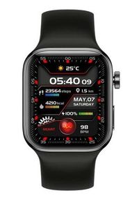 Yaxo Watch Tampa Titanium Black. Rodzaj zegarka: smartwatch. Styl: sportowy #5