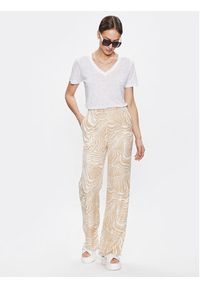 Calvin Klein T-Shirt K20K205551 Biały Regular Fit. Kolor: biały. Materiał: len #5