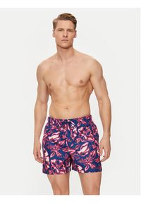 TOMMY HILFIGER - Tommy Hilfiger Szorty kąpielowe UM0UM03271 Kolorowy Regular Fit. Materiał: syntetyk. Wzór: kolorowy #3