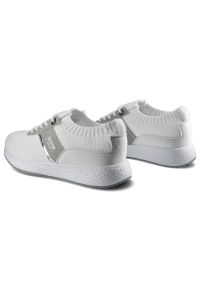 Big-Star - Białe Sneakersy Big Star Damskie Półbuty Lekkie. Kolor: biały. Materiał: skóra ekologiczna, materiał. Szerokość cholewki: normalna