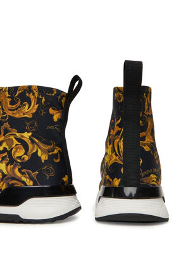 Versace Jeans Couture Botki 79VA3SA4 Czarny. Kolor: czarny. Materiał: materiał