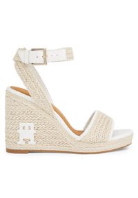 TOMMY HILFIGER - Tommy Hilfiger Espadryle Th Rope High Wedge Sandal FW0FW07926 Écru