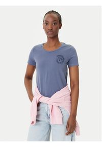 Quiksilver T-Shirt Lintah EQWZT03193 Niebieski Regular Fit. Kolor: niebieski. Materiał: bawełna #3