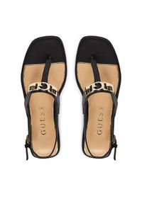 Guess Sandały FLJRMY LEA03 Czarny. Kolor: czarny. Materiał: skóra #4