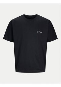 Jack & Jones - Jack&Jones T-Shirt Islington 12273015 Czarny Loose Fit. Kolor: czarny. Materiał: bawełna