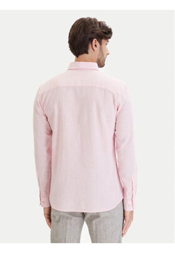 Jack & Jones Koszula Blusummer 12293269 Różowy Regular Fit. Kolor: różowy. Materiał: len