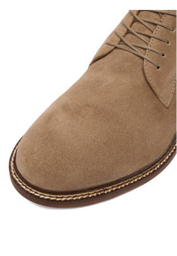 Gino Rossi - GINO ROSSI Półbuty CEO-CALIBER-01 MI08 Beżowy. Kolor: beżowy. Materiał: zamsz, skóra