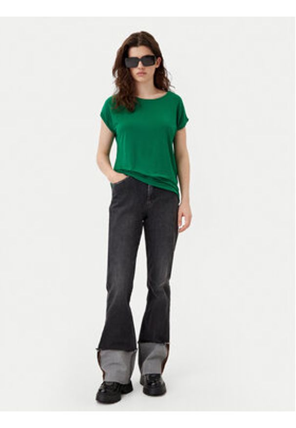 Vero Moda T-Shirt Ava 10284468 Zielony Regular Fit. Kolor: zielony. Materiał: lyocell
