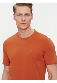 Napapijri T-Shirt Salis NP0A4H8D Pomarańczowy Regular Fit. Kolor: pomarańczowy. Materiał: bawełna