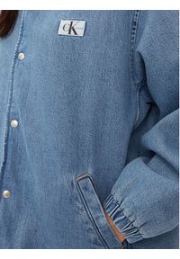 Calvin Klein Jeans Kurtka jeansowa Skater J20J223258 Niebieski Relaxed Fit. Kolor: niebieski. Materiał: bawełna #5