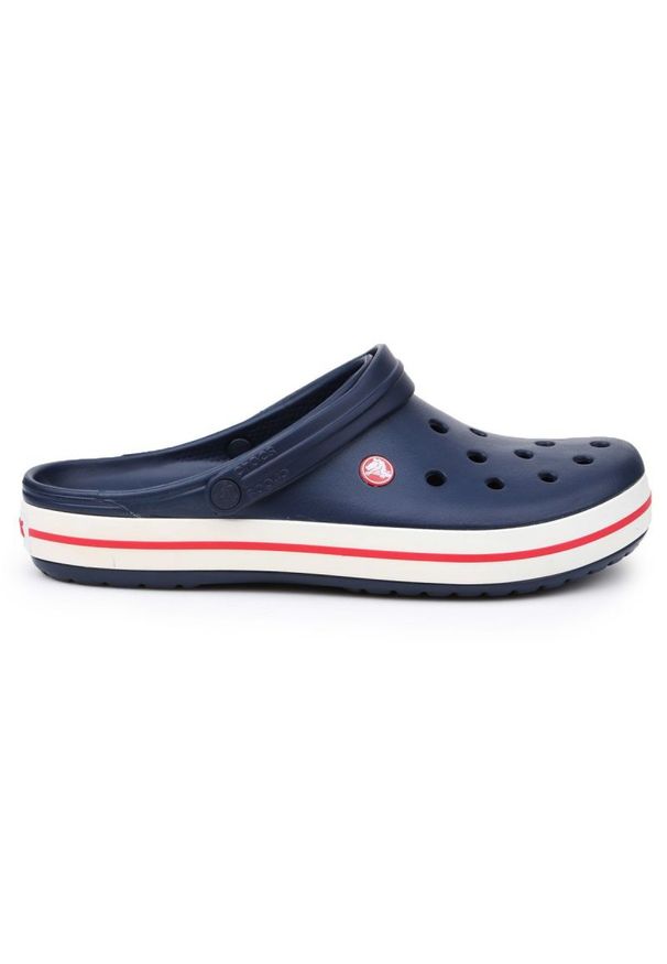 Klapki Crocs Crocband Navy M 11016-410 granatowe. Kolor: niebieski. Materiał: materiał