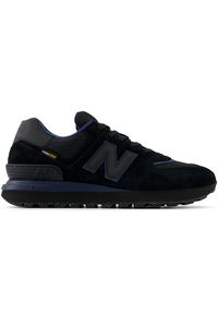 Buty unisex New Balance U574LGPB – czarne. Kolor: czarny. Materiał: guma, skóra, syntetyk, materiał, tkanina. Szerokość cholewki: normalna. Model: New Balance 574