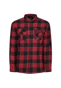 Regatta - Koszula Męska W Kratkę Pikowana. Kolor: czerwony. Wzór: kratka. Sport: turystyka piesza #1