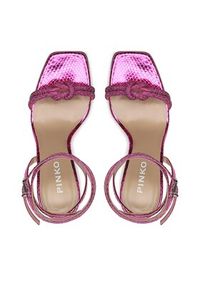 Pinko Sandały Anabia Sandalo PE 23 BLKS1 101301 A0XZ Różowy. Kolor: różowy. Materiał: skóra #2
