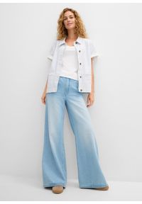 bonprix - Top (2 szt.). Okazja: na co dzień. Kolor: niebieski. Materiał: materiał, bawełna. Długość rękawa: na ramiączkach. Styl: casual #2