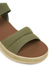 skechers - Skechers Sandały BOBS Sun Ray 114413/OLV Zielony. Kolor: zielony. Materiał: materiał #3