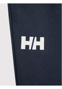 Helly Hansen Spodnie dresowe Logo 41678 Granatowy Regular Fit. Kolor: niebieski. Materiał: bawełna #2